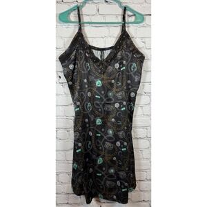 Two2Fly XL Sleeveless Mini Dress Chain Print Cowboy V-Neck‎ Casual Party Dress